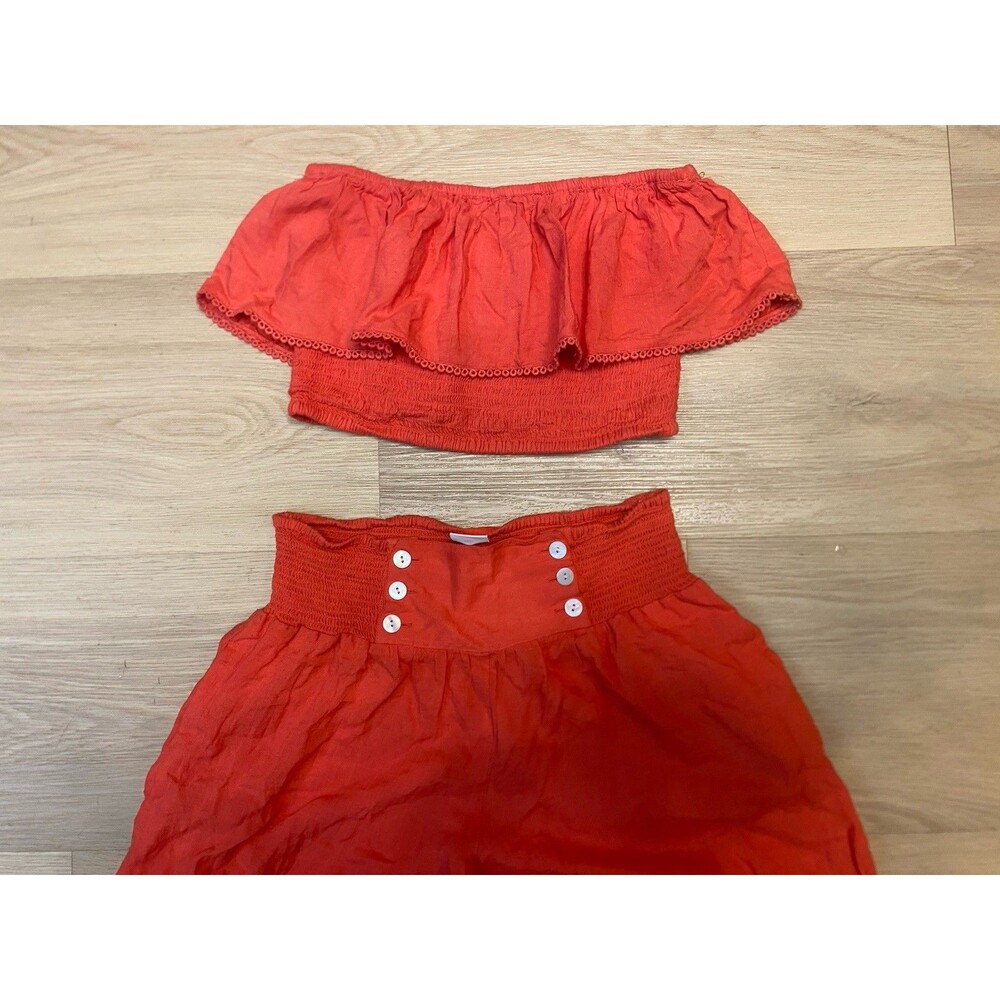 Patrons Of Peace Sailor Pants And Ruffle Top Set Size s